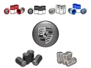 Porsche Valve Stem Caps for Car Modern Style
